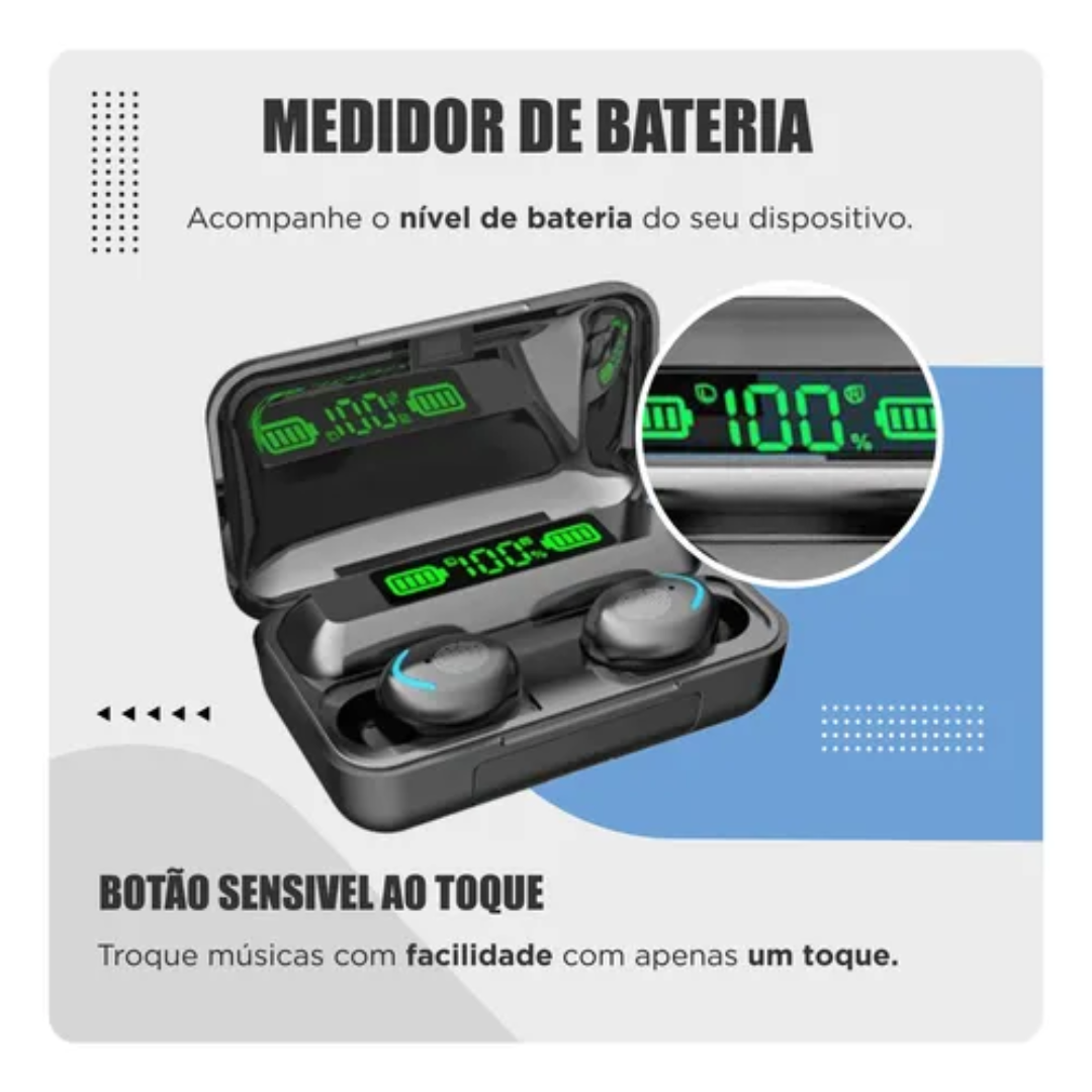 Audífono Inalámbricos F9 Con Power Bank