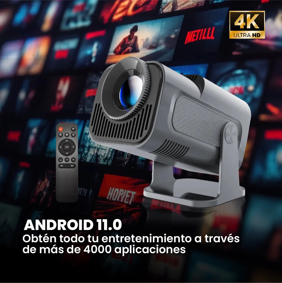 Mini Proyector Hy320 Mini Pro 4k Wifi