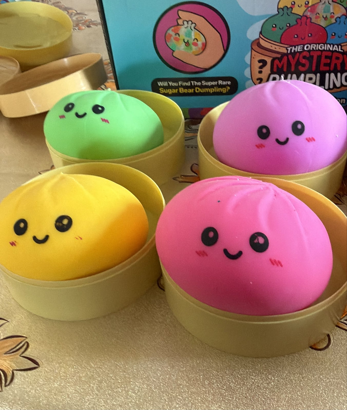### 🥟💙 **Dumpling Sorpresa x6 – ¡6 Squishies Adorables con Efecto Slow Rising!**